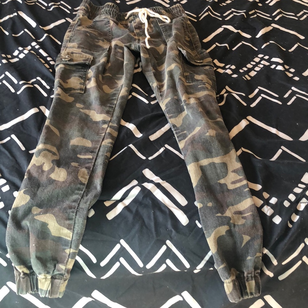 Camo jogger pants